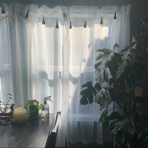 New 63” sheer curtain panels